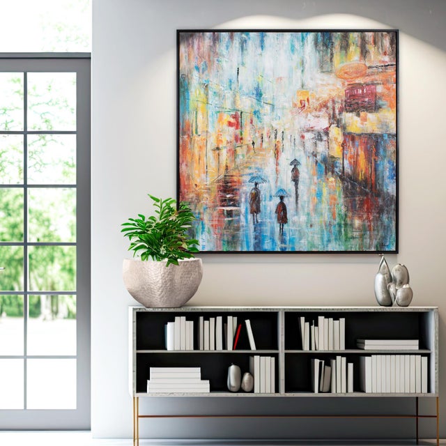 The Rain Soaked Frenchman Painting For Sale In Chicago - Image 6 of 7