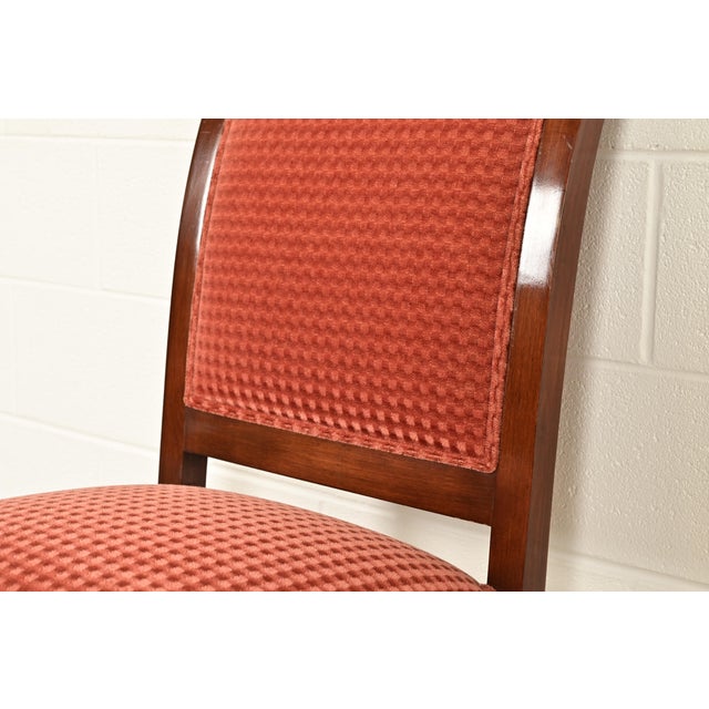 Smith & Watson Regency Carved Mahogany Side Chairs or Dining Chairs, Pair For Sale - Image 9 of 14