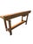 Brown Mid-20th Century Industrial Solid Wood Carpenter's Workbench Console Table For Sale - Image 8 of 18