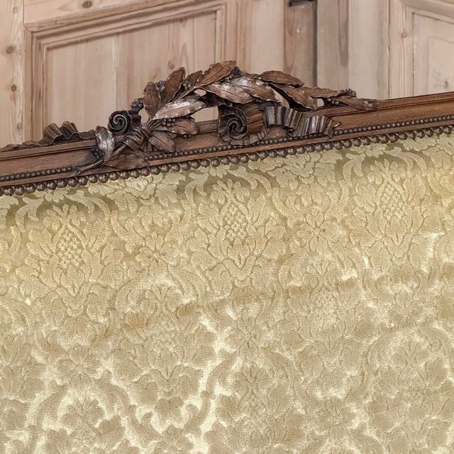 19th Century French Louis XVI Walnut Canape ~ Sofa For Sale - Image 13 of 16