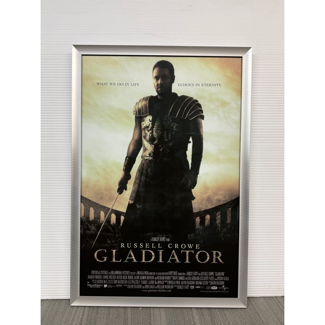 Cinematic Movie Poster of the Gladiator Maximus in Shadow, Framed For Sale - Image 10 of 12
