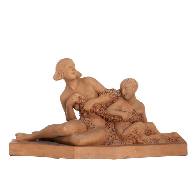 Armand Godard, Nude Sculpture, Terracotta For Sale - Image 8 of 8