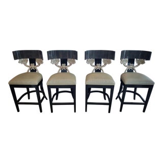 Contemporary J Robert Scott Cornucopia Barstools - Set of 4 For Sale