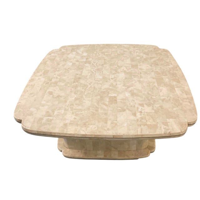 Vintage Hollywood Regency Tessellated Resin Square Coffee Table For Sale In West Palm - Image 6 of 12
