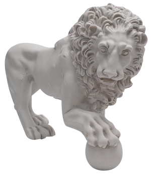 Italian Grand Tour Marble Medici Lions, Set of 2