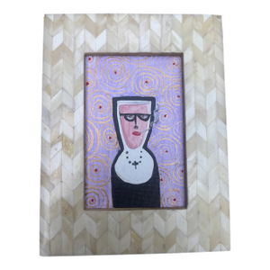 "Smoking Nun", Acrylic on Canvas