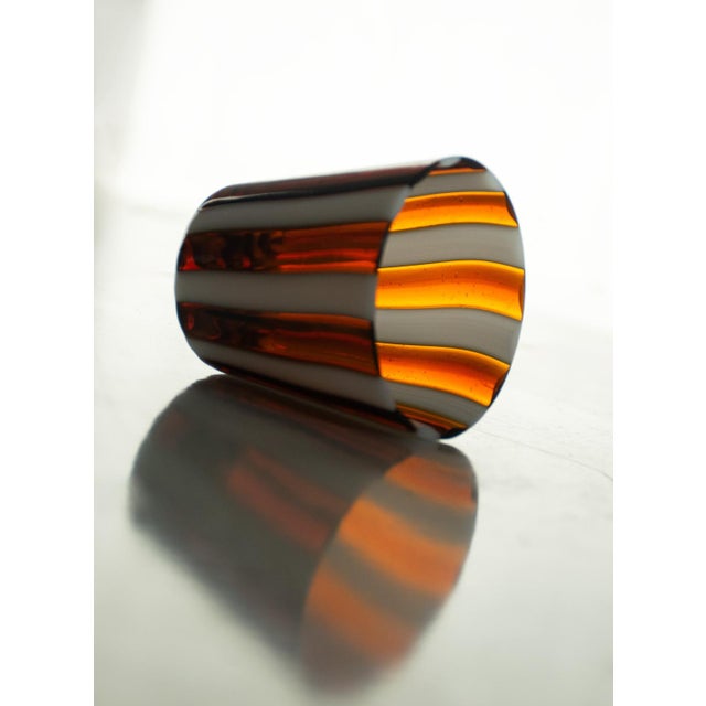 Short Drinking Glasses in Murano Glass by Mariana Iskra, Set of 6 For Sale - Image 11 of 14