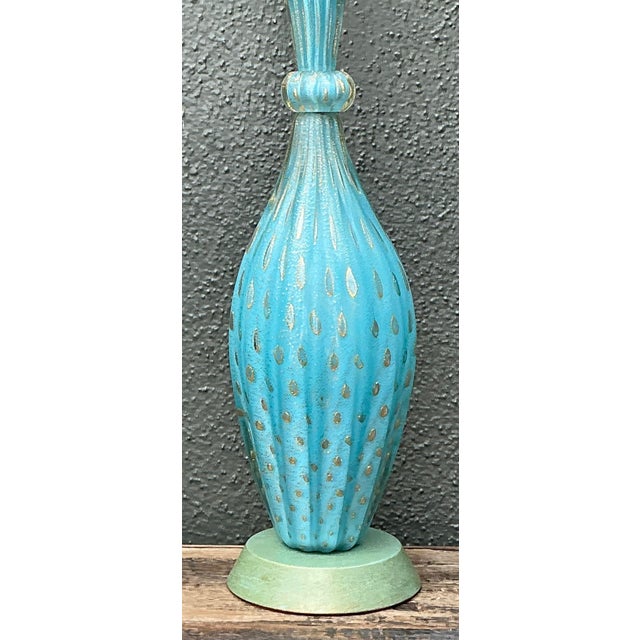 Vintage Italian Murano Glass Lamp For Sale - Image 4 of 12