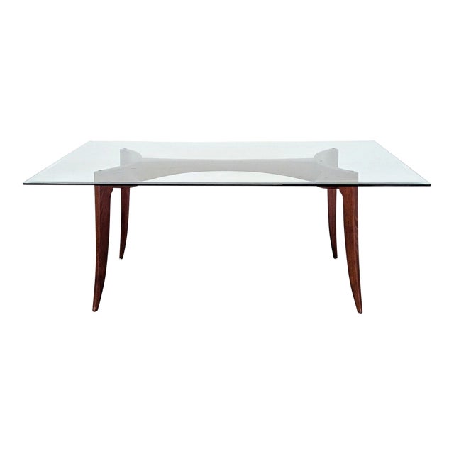 Z Gallerie Glass Top Dining Table For Sale