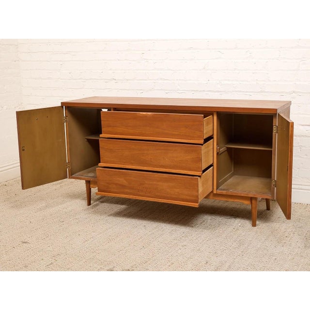 Vintage Buffet Credenza With Three Drawers For Sale - Image 4 of 8