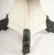 19th Century Center Table with Marble Top and Iron Lion Paw Feet: A striking 19th-century center table featuring a...