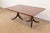 Baker Furniture Style Georgian English Yew Wood and Mahogany Double Pedestal Extension Dining Table, Newly Refinished For Sale - Image 9 of 12