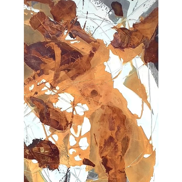 Jerzy Kubina Abstract Composition, 48 X 36 In. For Sale - Image 4 of 5