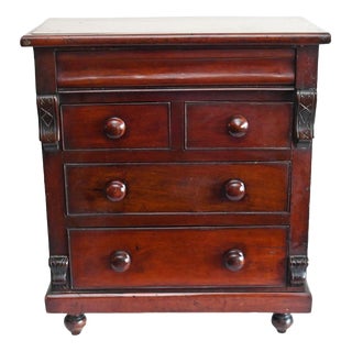 Antique Scottish Mahogany Apprentice Chest of Drawers, 1840 For Sale