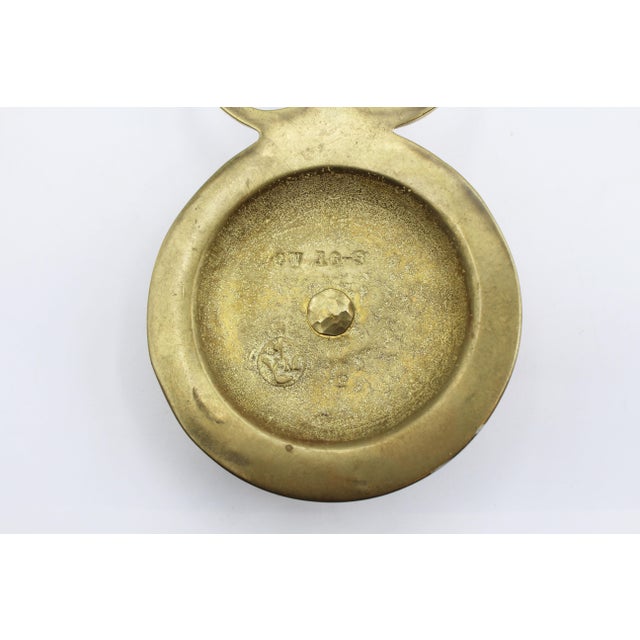 Metal Circa 1970s Pair of Single Light Brass Wall Sconces by Virginia Metalcrafters For Sale - Image 7 of 9