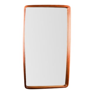 1960s Danish Mid-Century Modern Teak Wall Mirror by Aksel Kjersgaard For Sale