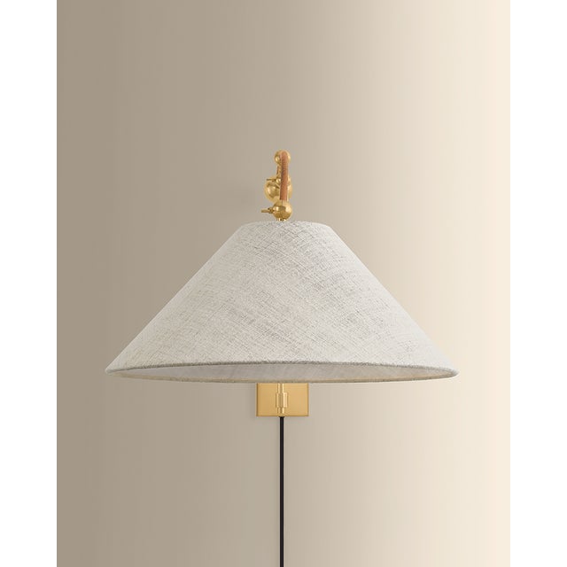 2020s Hudson Valley Lighting Sylva 20 in. 1 Light Wall Sconce in Aged Brass Finish For Sale - Image 5 of 11