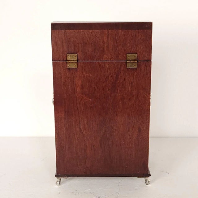 Pair of Knife Boxes, in Mahogany With Silvered Mounts. Circa 1980 For Sale - Image 9 of 11
