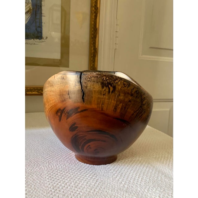 1990s Arturo Solano Exotic Wood Turned Bowl For Sale - Image 5 of 12