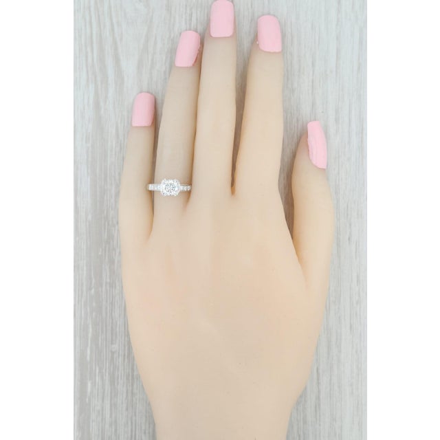 Metal New Beverley K Semi Mount Engagement Ring Diamond 14k Gold Size 6.5 Round For Sale - Image 7 of 7