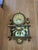 Vintage Pre Mid Century Gold Leaf Wood Swedish Clock For Sale - Image 4 of 10