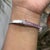 Gemstone 925 Sterling Silver Geometric Hinged Bangle With Mixed Cut Pink Sapphires - Caratandher For Sale - Image 7 of 15