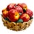 Late 20th Century Late 20th Century Oversized Italian Hand-Painted Ceramic Apple Basket Topiary Sculpture For Sale - Image 5 of 7