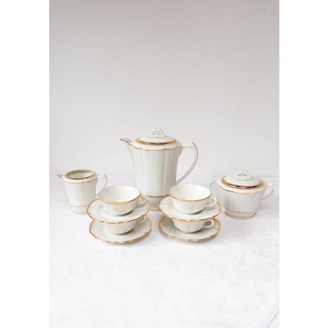 Limoges Porcelain Tea Service for 4 by Philippon & Bruchet, 1920s-1930s, Set of 11 For Sale - Image 9 of 9