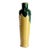 Tall Ceramic Dark Green Yellow Flower Vase For Sale