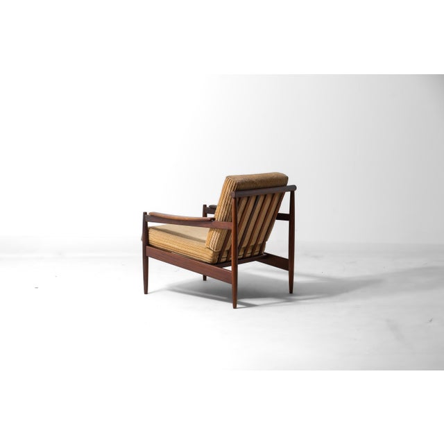 Danish Lounge Chair in Teak and Corduroy, 1960s For Sale - Image 3 of 13