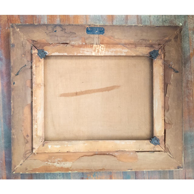 19th or 20th Century American Impressionist Wooded Landscape Painting, Signed Illegibly For Sale - Image 15 of 17