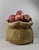 Late 20th Century Gumps Porcelain Apples in Burlap Bag Sack Large Centerpiece Display Italian Pottery For Sale - Image 4 of 11