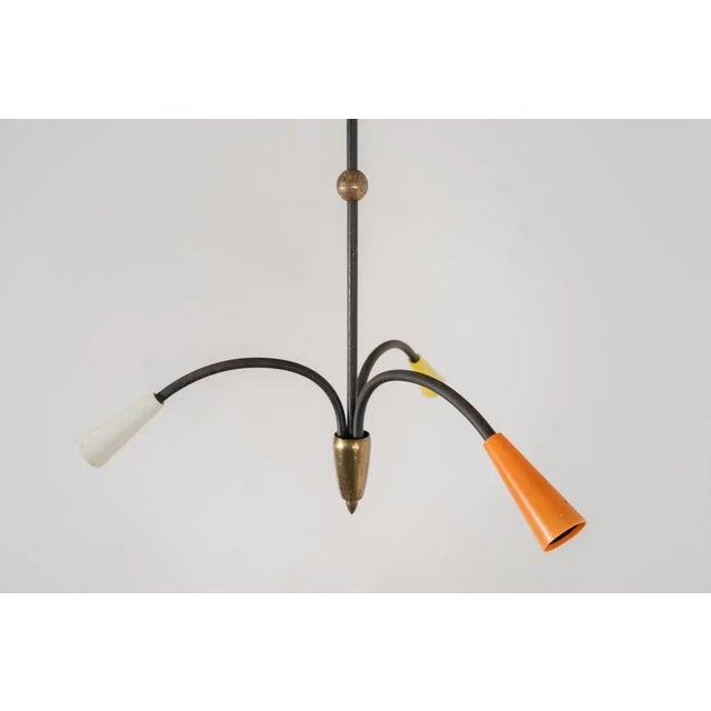 Vintage Multicolored Ceiling Light, 1950s For Sale - Image 4 of 6