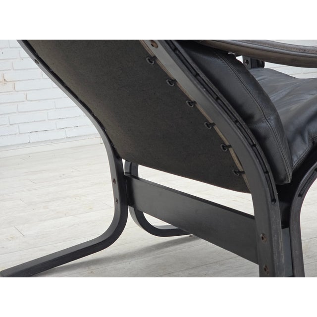 Norwegian Siesta Lounge Chair in Leather by Ingmar Relling for Westnofa, 1970s For Sale - Image 13 of 18