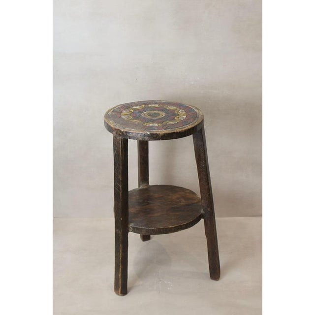 Vintage Ethiopian Two-Tiered Coffee Table For Sale - Image 5 of 5