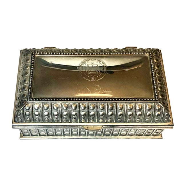 Mid 20th Century Mid-Century Silver Box For Sale - Image 10 of 10