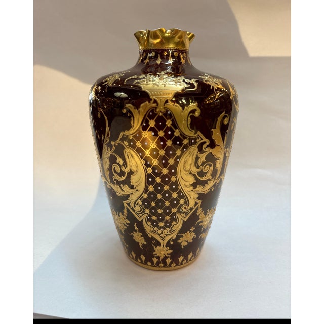 19th Century Hand Painted Portrait Cabinet Vase by Rosenthal For Sale - Image 4 of 6