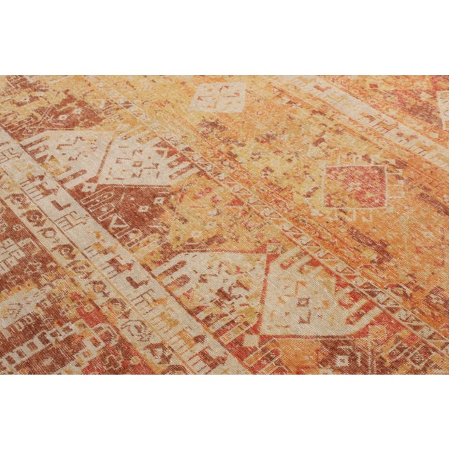 Rug & Kilim Rug & Kilim’s Distressed Cairo Rug in Burnt Orange, 6x9 For Sale - Image 4 of 6