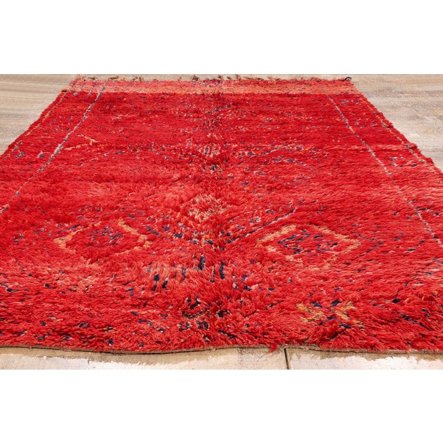 Vintage Beni M'Guild Moroccan Rug, 05'08 X 10'00 For Sale - Image 9 of 10