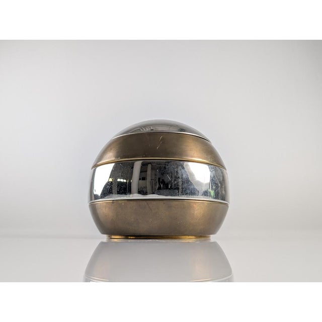 Gold Sculpture Sphere of Stackable Trays by Tommaso Barbi, 1970s For Sale - Image 8 of 10