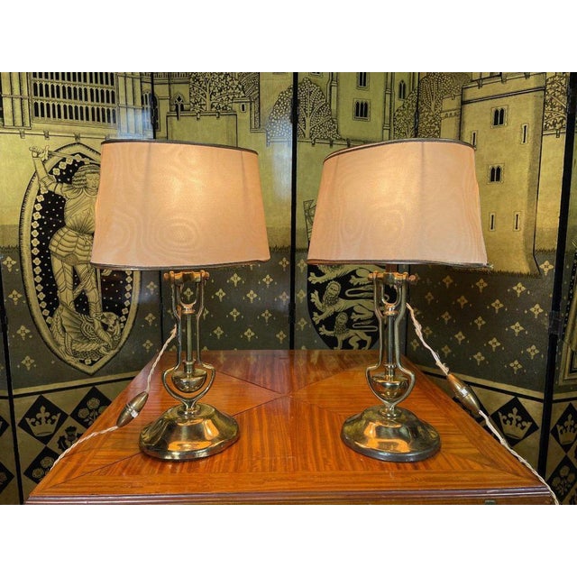 Brass Table Lamps, Set of 2 For Sale - Image 6 of 7