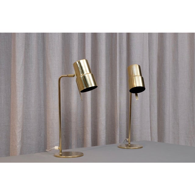 Metal Model B-195 Table Lamps by Hans-Agne Jakobsson for Hans-Agne Jakobsson AB Markaryd, 1960, Set of 2 For Sale - Image 7 of 9