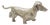 Vintage Italian Silver 800 Dachshund Figurine, 1950s For Sale