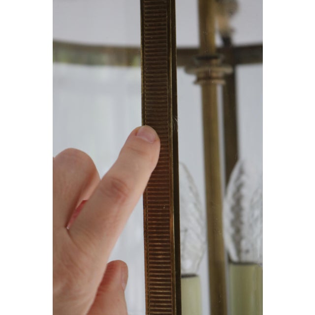 Mid-Century Modern Eagle Lantern Pendant in Brass and Glass, 1960s For Sale - Image 11 of 12