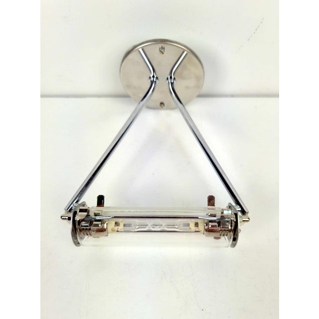 1970s Chrome Scintilla Ceiling Lamp from Fontana Arte, 1970s For Sale - Image 5 of 6