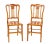 Pair of Satinwood Bedroom Chairs. Circa 1890 These Rather Pretty Chairs Feature Hand Painted Decoration to the Backs and...