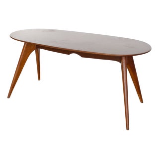 Blond Walnut Table by Vittorio Dassi, 1960s For Sale
