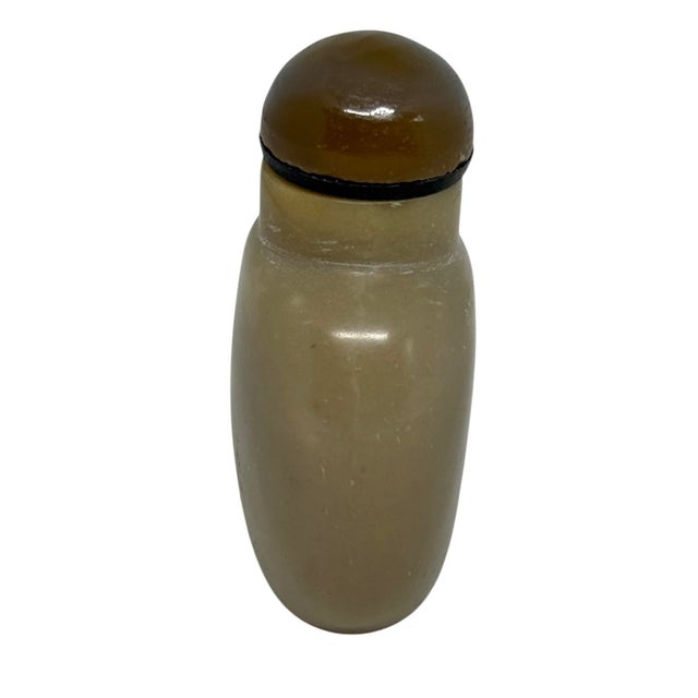 Late 19th Century Chinese Carved Shadow Agate 2 1/8” Tall Snuff Bottle For Sale - Image 4 of 12