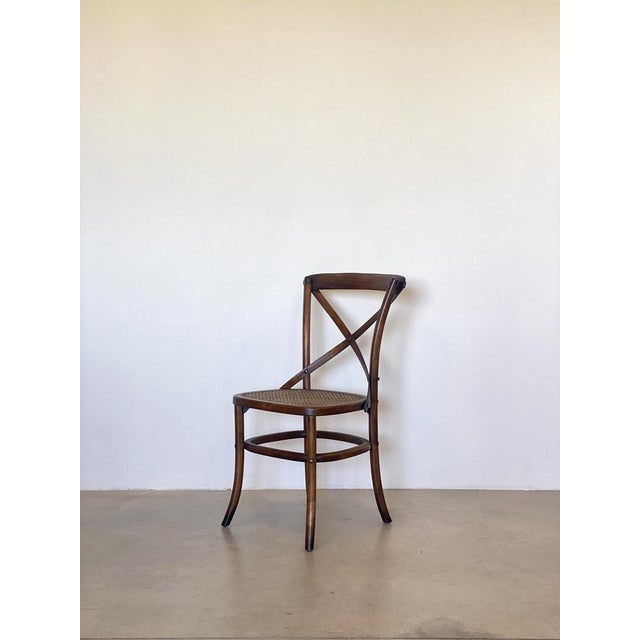 Chairs in Beech Wood and Vienna Straw, 1960s, Set of 4 For Sale - Image 3 of 18