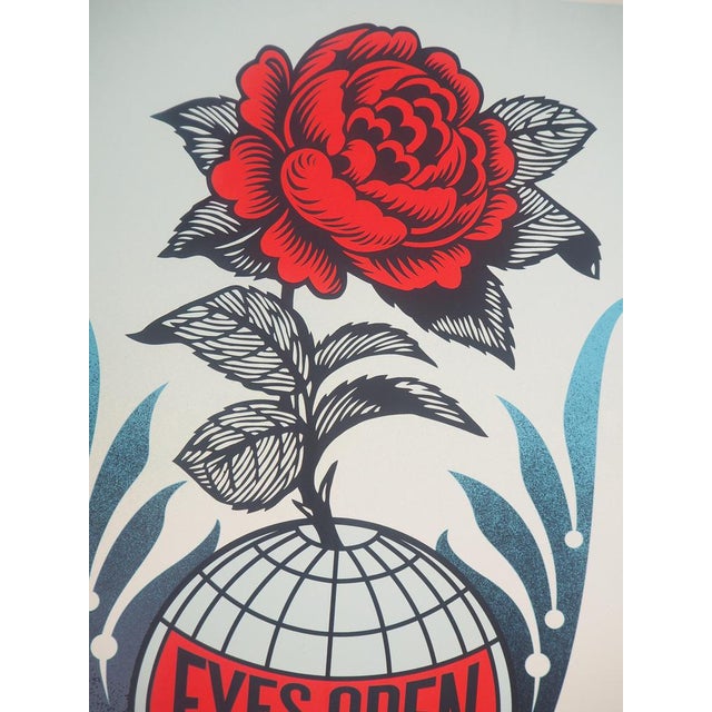 Contemporary Shepard Fairey, Eyes Open, Lithograph For Sale - Image 3 of 4